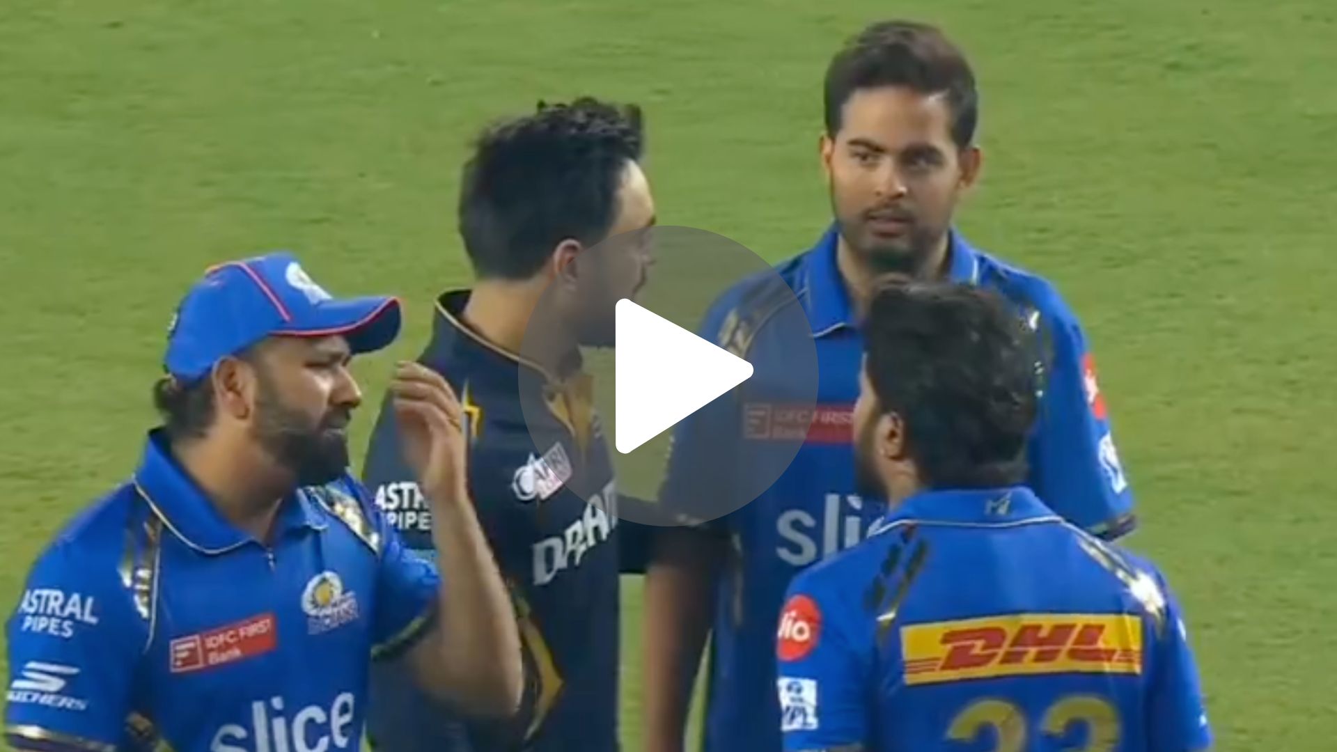 [Watch] Rohit Sharma's 'Angry Lecture' To Hardik Pandya After Loss Vs GT Infront Of Ambani